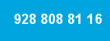 928 808 81 16 928 808 81 16